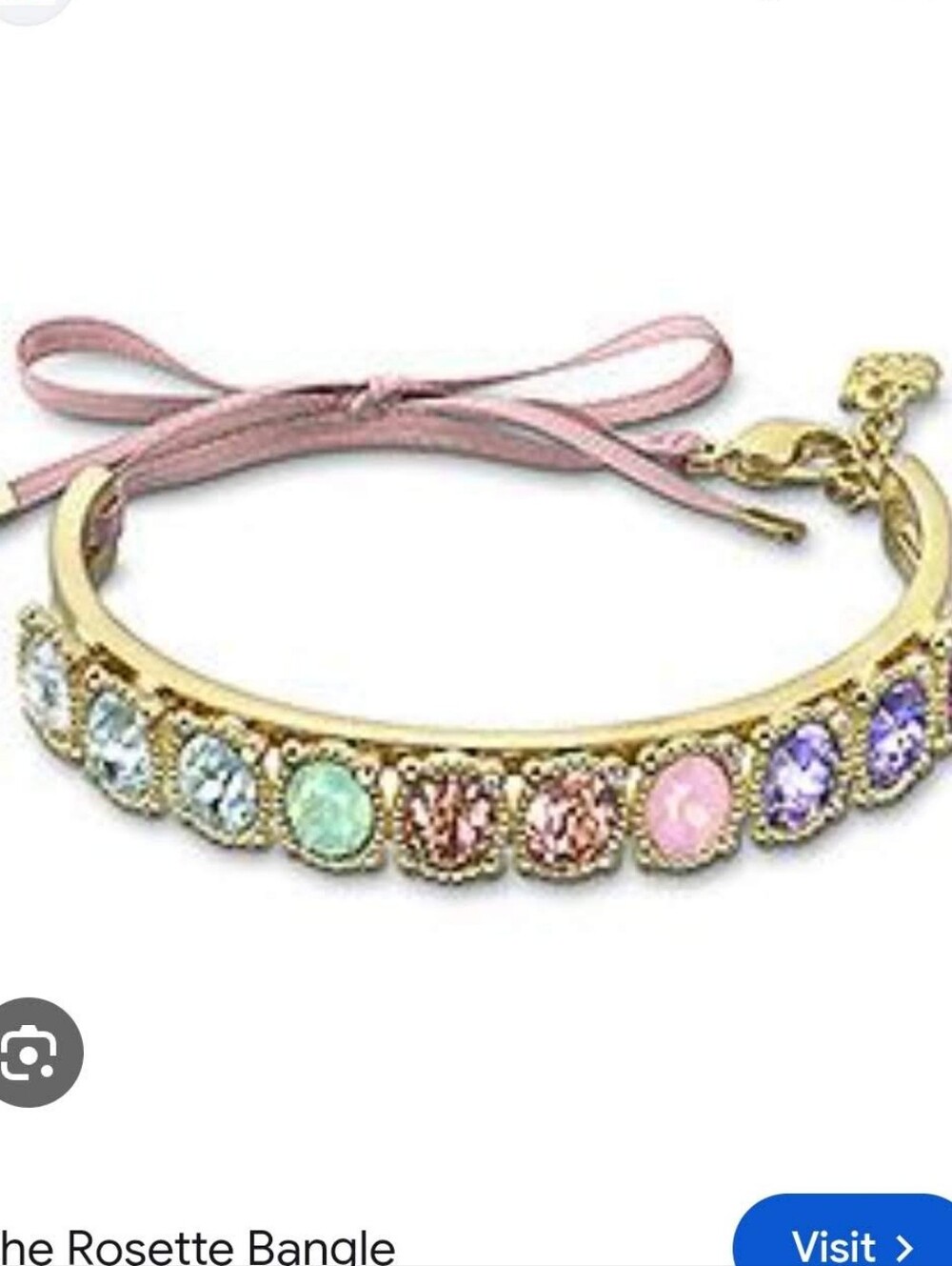 Beautiful Swarovski Bracelet Rosette Bangle - Excellent Condition Size Medium